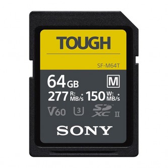 Sony Tough SF-M64T SDXC Class 10 UHS-II U3 V60 277/150MB/s