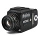 Hasselblad 500C/M hus med Carl Zeiss Planar 80mm f/2.8 og A12 filmmagasin