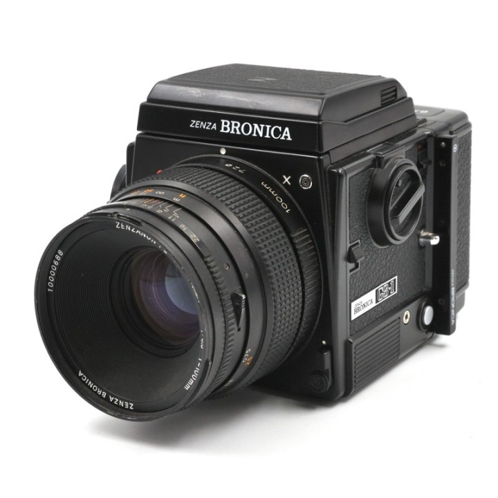 Zenza Bronica GS-1 kit: Waist level søger, Zenzanon PG 100mm f/3.5 og GS-6X7 120 magasing