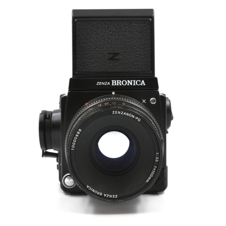 Zenza Bronica GS-1 kit: Waist level søger, Zenzanon PG 100mm f/3.5 og GS-6X7 120 magasing