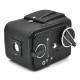 Hasselblad 500C/M hus med A12 filmmagasin og waist level finder