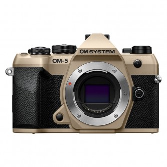OM System OM-5 mark II body Sand beige