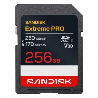 Sandisk Extreme Pro 256 GB SDXC V30 UHS-I U3, Class 10