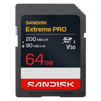 Sandisk Extreme Pro 64 GB SDXC V30 UHS-I U3, Class 10