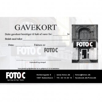 Gavekort til Foto/C kr. 750,00