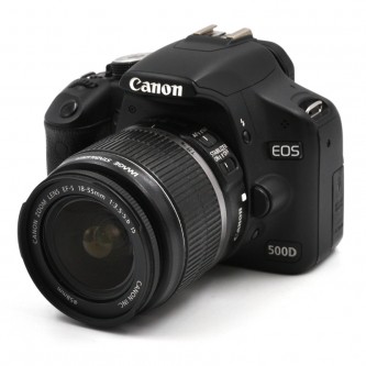 Canon EOS 500D DSLR m. EF-S 18-55mm