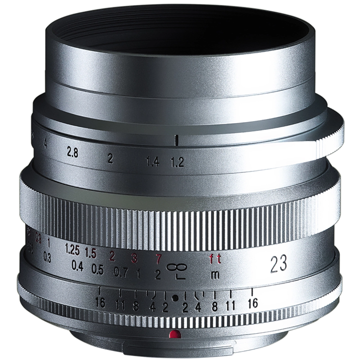 Voigtländer Nokton 23mm f/1.2  sølv Fuji X-mount