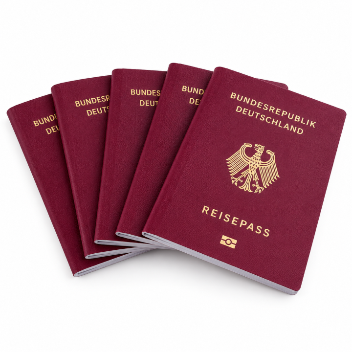 Biometrisk pasfoto til tysk pas