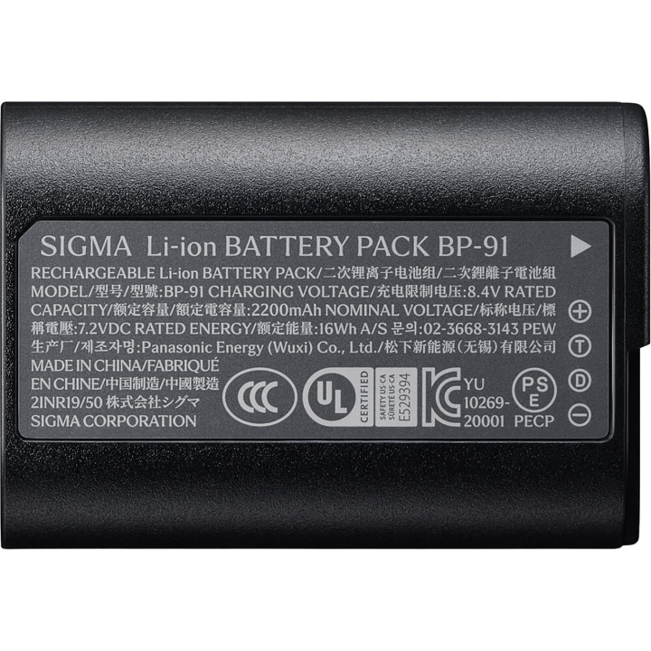 Sigma Li-On batteri BP-91