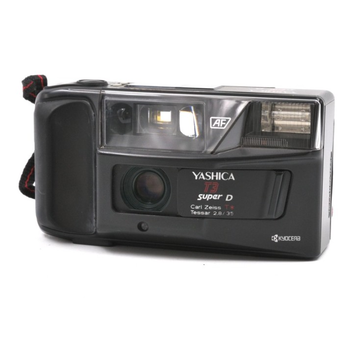 Yashica T3 Super D m. Carl Zeiss Tessar 35mm f2.8