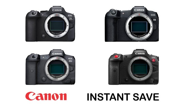 Canon tilbyder en kontant rabat på udvalgte EOS-modeller.