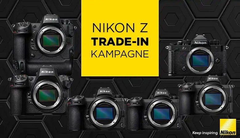 Aflever et gammel kamera og få en trade-in rabat på udvalgte kameraer fra Nikon