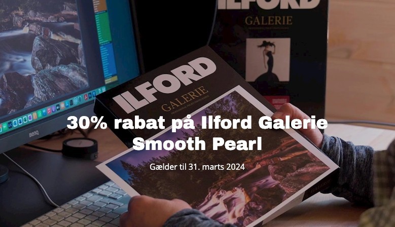 Spar 30 procent på fotopapiret Ilford Galerie Smooth
