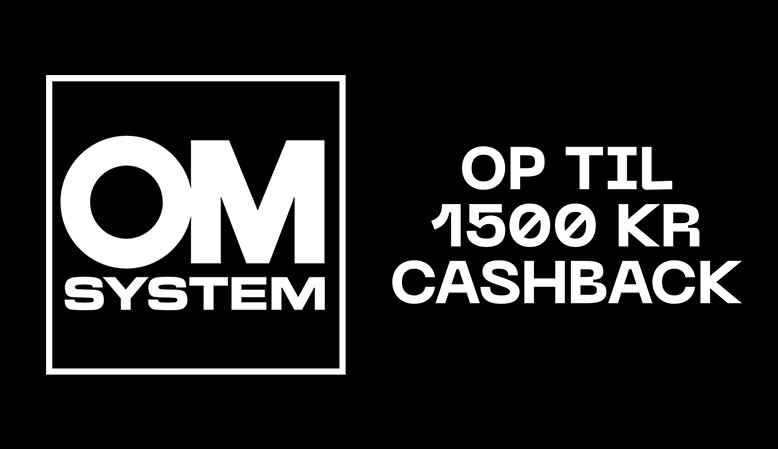 OM System tilbyder en cashback på udvalgte kamera-modeller.