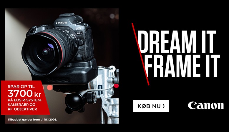 Canon tilbyder en kontant rabat på udvalgte kameraer og objektiver.