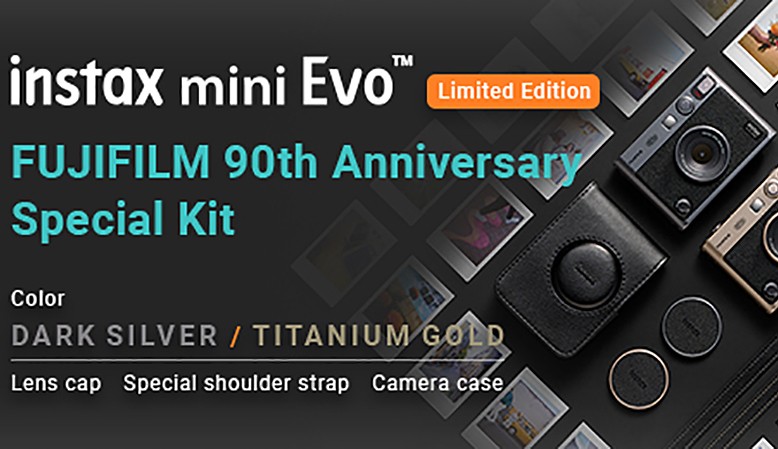 I anledning af Fuji's 90 års jubilæum kommer Mini Evo i en særlig Limited Edition.