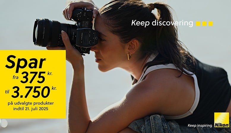 Nikon tilbyder en kontant besparelse på en række kameraer, objektiver og kikkerter.