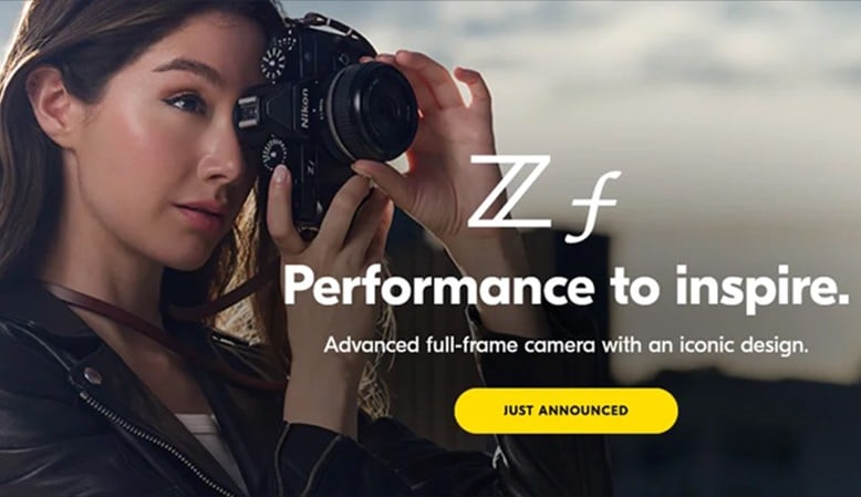 Nikon vækker en designmæssig klassiker til live i dette højtekeknologiske fullframe-hus Nikon Z f