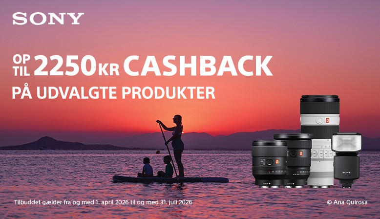 Sony tilbyder en cashback p&aring; udvalgte produkter