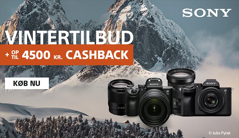 Sony tilbyder en skarp pris på udvalgte produkter, som kan kombineres med en cashback.