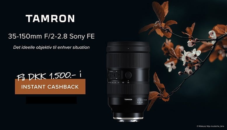 Tamron tilbyder en instant cashback på Tamron 35-150mm F/2-2.8 Di III VXD til Sony E