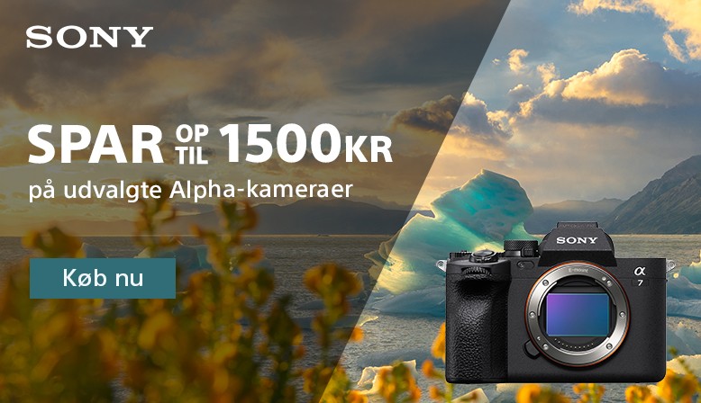 Sony tilbyder en kontant rabat p&aring; udvalgte kameraer i Alpha-serien
