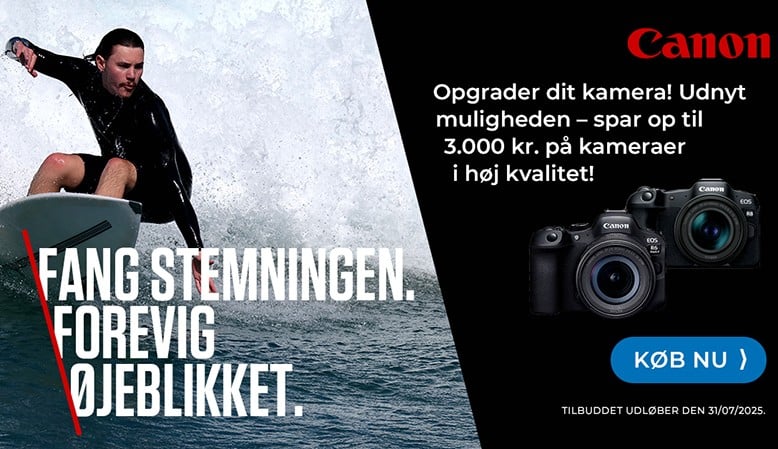 Canon tilbyder en instant save-rabat på udvalgte kameramodeller