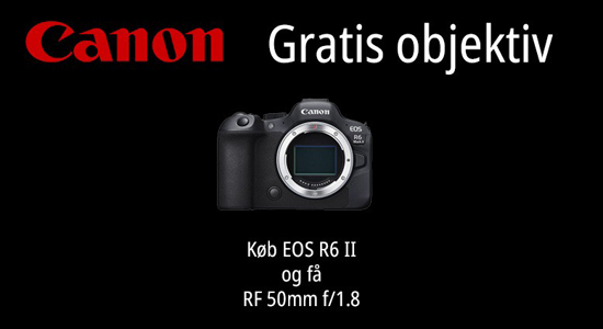 Canon EOS R6 mark II med gratis objektiv