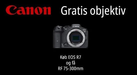 Canon EOS R7 med gratis objektiv