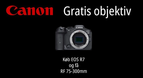 Canon EOS R7 med gratis objektiv